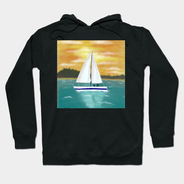 Sailing 2 Hoodie by gldomenech